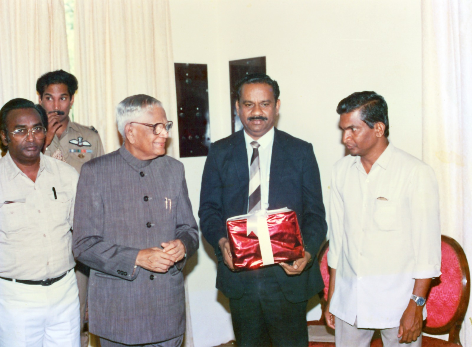 With Dr. Shankar Dayal Sharma